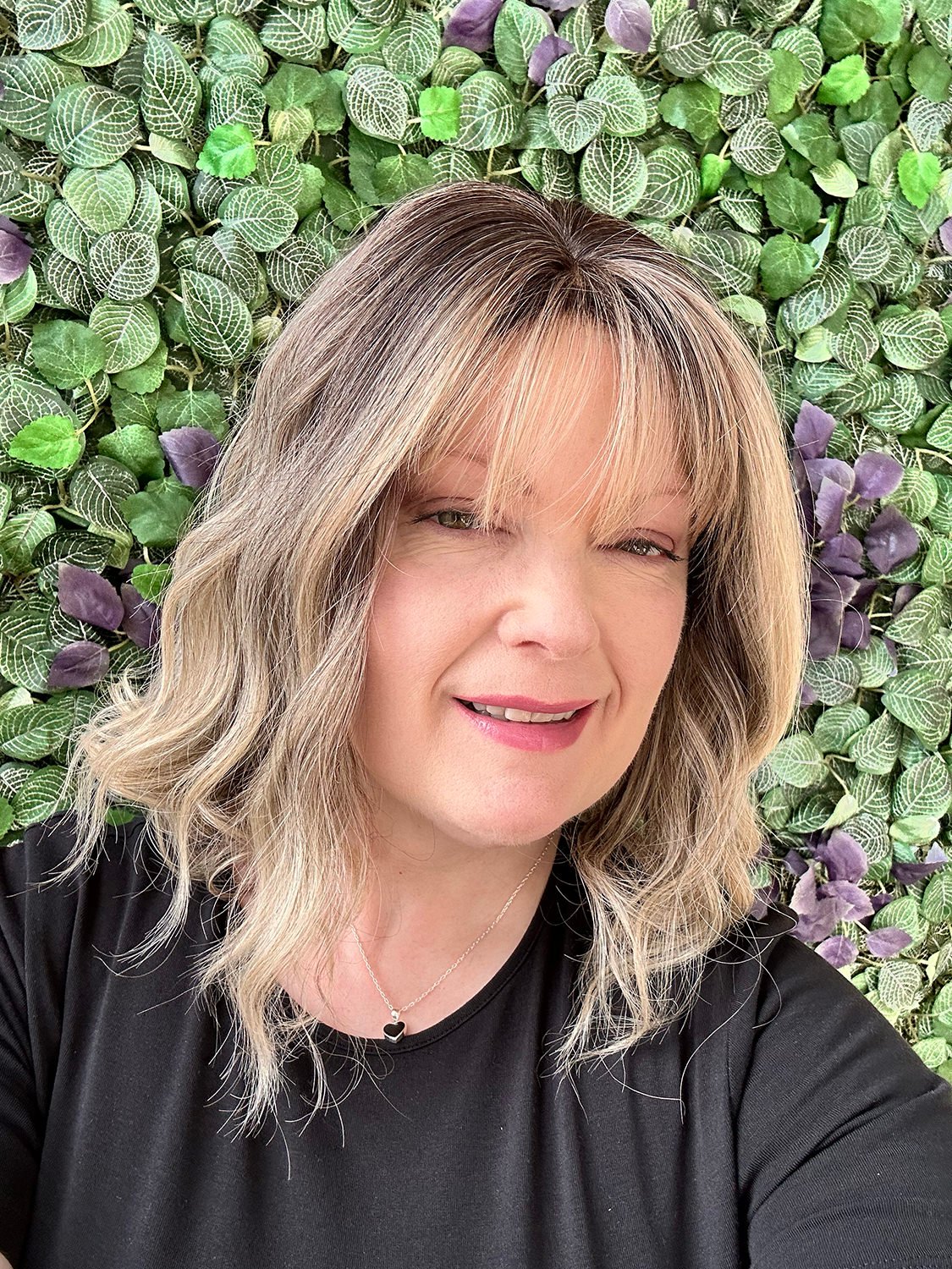 full length of brady wig in dark blonde