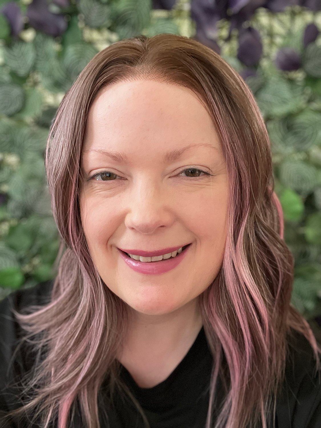 Karen Julia wearing Delevingne in Cherry Blossom from Chelsey Smith Crowns